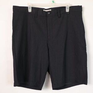 Travis Mathew Shorts Men 38 Black Golf Chino Stretch Shorts 10” Inseam